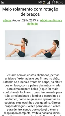 Exercicios de pilates android App screenshot 1